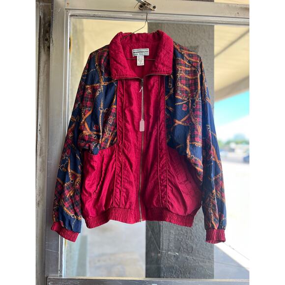 Vintage 1990's Westbound Sport red windbreaker jacket size L - Picture 1 of 4
